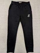 Czarne spodnie dresowe dresy z lampasami Illusive London 146 - 152 jak nowe