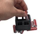 szary koszyk na baterie AA organizer w kształcie skrzynki