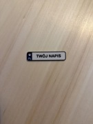 Brelok personalizowany tablica rejestracyjna | Twój napis | Druk 3D