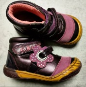 CATCH trzewiki, półbuty,botki.skorzane na rzepy,Kwiat,r. 23