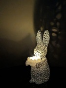 Ażurowy Królik Wielkanocny LED 