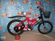 Rowerek 16 cali czerwono czarny z Niemiec