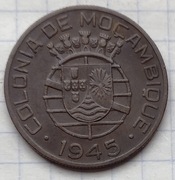 #2437 Mozambik 1 eskudo 1945 piękna!