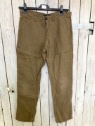 C&A spodnie W32 L32 STRAIGHT Fit len, brąz/ khaki, CANDA