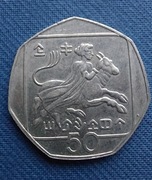 Moneta Cypr 50 centów 1993