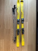 Narty Dynasprint Sensor SL 100 Super (dł. 140 cm) + wiązania + kijki Alpina