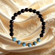  Bransoletka Onyks i Turkus