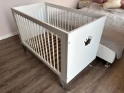 LittleSky by KLUPŚ BLANKA - zestaw: łóżeczko białe 120x60 z komodą !!!