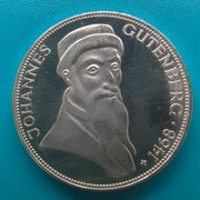 5 marek 1968 G Niemcy Rocznica śmierci J.Gutenberga Ag 0,625 11,2 g