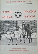 Program Polonia Bytom - Górnik Zabrze  06.09.1986 