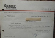 Kraków Gazeta Krakowska 1963 w sprawie Chrzanów