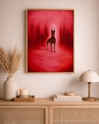 Ręcznie malowany na płótnie obraz olejny w ramie 30x40cm 