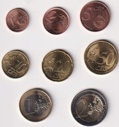 Bułgarskie monety Euro  komplet 2026 z Bułgaria