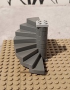 LEGO schody kręcone Ciemno Szare (Bluish) 40243