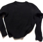 SWETER GRUBY CZARNY NOWY BUTIK ROZMIAR M