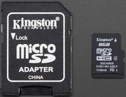 Karta Micro SD HC Kingston 8GB Adapter