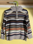 Sweter w paski rozsuwany 122