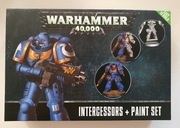 Warhammer 40K Intercessors + Paint Set 3 figurki / 6 farb