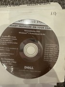 Płyta dell DVD CD windows 7 profesional + klucz aktywacyjny