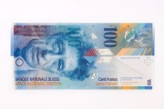 Szwajcaria 100 Franków z 2014 roku seria N stan 1 UNC