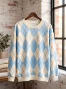 Bluza oversize w romby