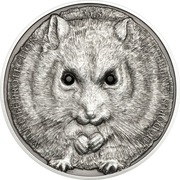 Chomik Campbell's Hamster 2015 Mongolia 500 togrog srebrna 1 oz 