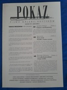 POKAZ Pismo galerii krytyków grudzień 1993