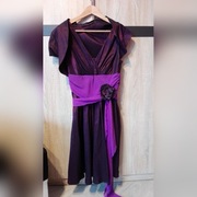 Fioletowa suknia wieczorowa