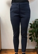 Spodnie eleganckie chinos granatowe chinosy bawełniane Selected Femme 38 M