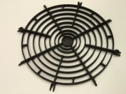 Osłona Grill Wentylatora 140mm Plastikowa Czarna Kratka Zabezpieczająca