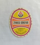 Węgierska etykieta piwa Żywiec 1987 r