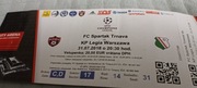 Bilet z meczu Eliminacji Ligi Mistrzów FC SPARTAK TRNAVA -LEGIA WARSZAWA 