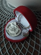 Brelok do kluczy breloczek z napisem mother son best friends for life