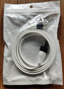 Płaski Kabel USB - USB C 1m Black/White