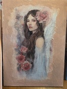 Anioł obraz decoupage 