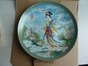 Kolekcjonerski talerz porcelanowy gejsza 1991 r limitowany 