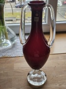 Wazon amfora PRL, oryginalna nalepka 