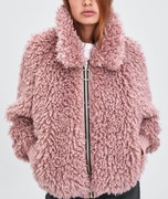 ZARA Bomberka ze sztucznego baranka - S/M