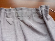 Zasłony szare z taśmą 245 x 140 cm - 2 szt.