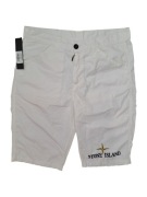 Białe krótkie spodenki Stone Island Retro Haft Vintage Cp company nike
