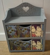 Półka Muminki decoupage 