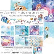 Zestaw papierów COSMIC ADVENTURES 20X20  Craft o'Clock 24ark 190G