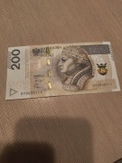 Banknot 200zł niski numer 0000111