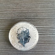 5 funtów 2 oz srebra Wielka Brytania