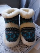 Bambosze Damskie Góralskie Ciepłe Kapcie Wełniane Pantofle 36-45 PanSzew