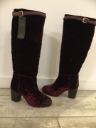 kozaki SANSIBAR roz 36 bordowe