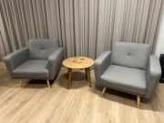 Fotel FLORLI jasnoszary