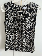 Bluzka damska lejąca w panterkę panterka bez rękawów CALVIN KLEIN r. 36 S
