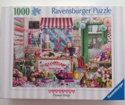 Puzzle Ravensburger Mała kwiaciarnia 1000 elementów kompletne 