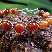 Bransoletka Agat pomarańczowy